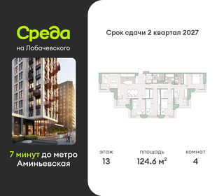 Квартира 124,6 м², 4-комнатная - изображение 1