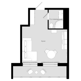 Квартира 31 м², студия - изображение 1