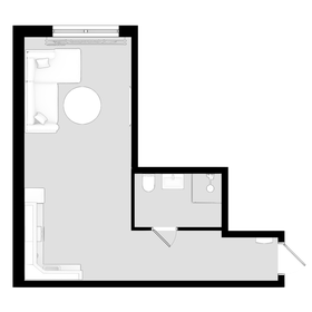 Квартира 33,2 м², студия - изображение 1