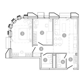 Квартира 66,9 м², 3-комнатная - изображение 2