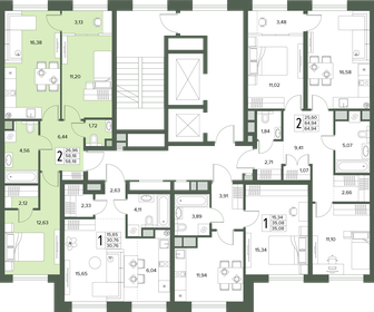 Квартира 58,2 м², 2-комнатная - изображение 2