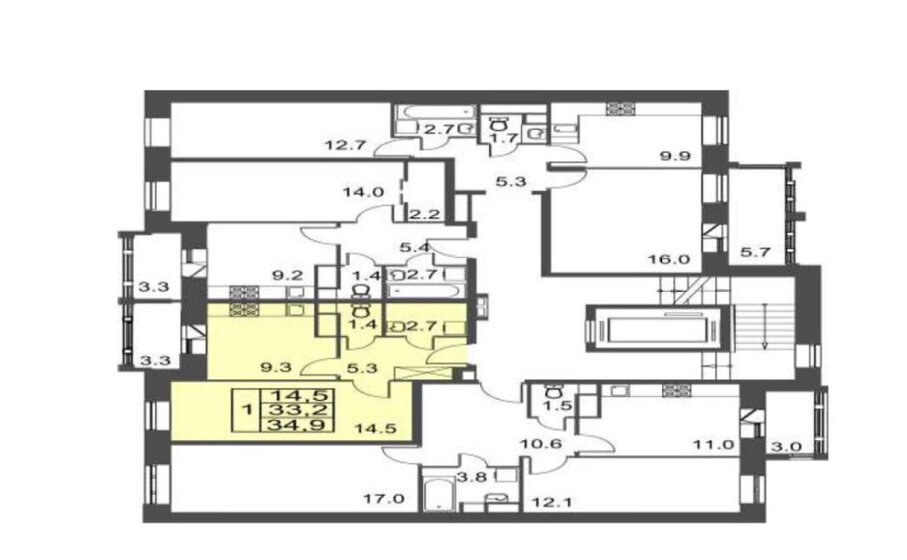 33,3 м², квартира-студия 5 000 000 ₽ - изображение 1