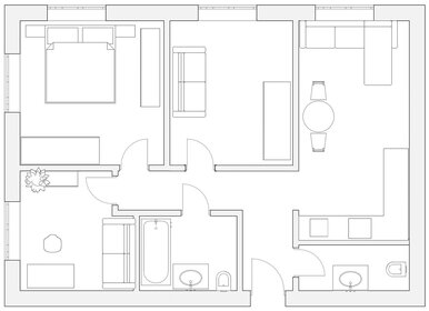 Квартира 66 м², 4-комнатные - изображение 1