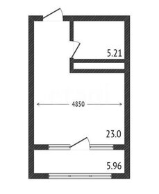Квартира 28,1 м², студия - изображение 1