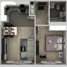 Квартира 43 м², 2-комнатная - изображение 3