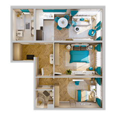 Квартира 73,4 м², 3-комнатная - изображение 4