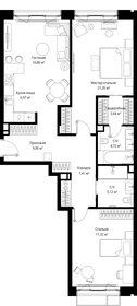 Квартира 92,2 м², 2-комнатная - изображение 2