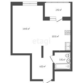 Квартира 34,8 м², студия - изображение 1