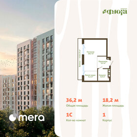 Квартира 32,4 м², 1-комнатная - изображение 1