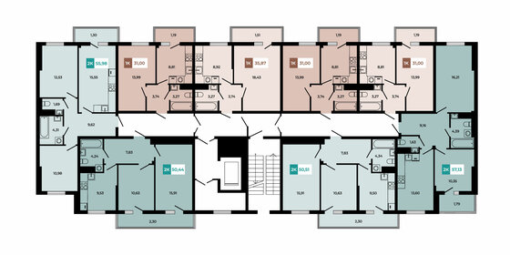 Квартира 52,2 м², 2-комнатная - изображение 1