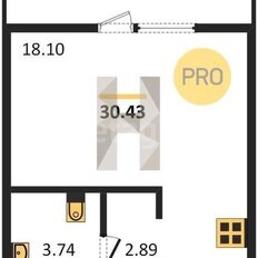 Квартира 30,4 м², студия - изображение 5