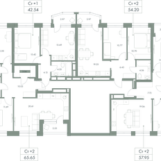 Квартира 54,2 м², 2-комнатная - изображение 3