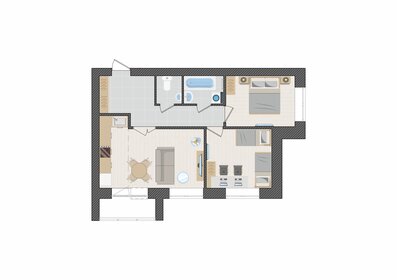 Квартира 57,1 м², 3-комнатная - изображение 1