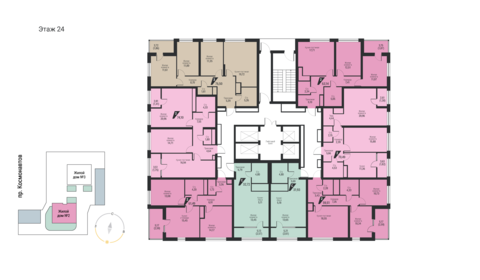 Квартира 74,1 м², 2-комнатная - изображение 3