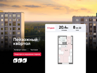 Квартира 20,4 м², студия - изображение 1