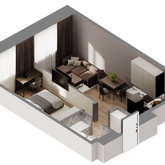 Квартира 42,2 м², 1-комнатная - изображение 3