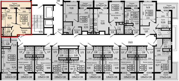 Квартира 34,1 м², 1-комнатная - изображение 2