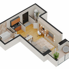 Квартира 42,2 м², студия - изображение 2