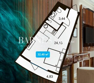 Квартира 33 м², 1-комнатные - изображение 1