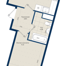 Квартира 37,4 м², 1-комнатная - изображение 2