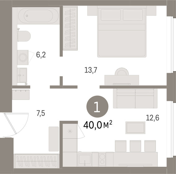 65,6 м², 3-комнатная квартира 7 800 000 ₽ - изображение 89