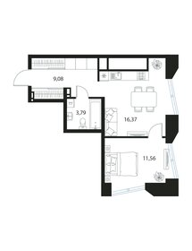 Квартира 40,8 м², 1-комнатная - изображение 1