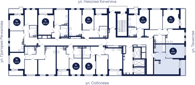 Квартира 47,9 м², 1-комнатная - изображение 4