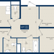 Квартира 72,1 м², 3-комнатная - изображение 2