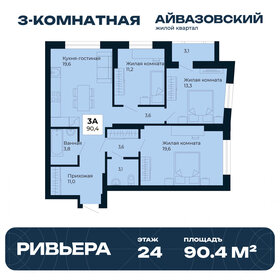 Квартира 90,4 м², 3-комнатная - изображение 1