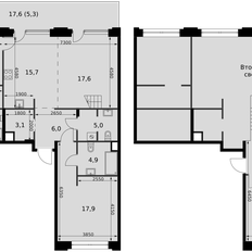 Квартира 128,1 м², 3-комнатная - изображение 2