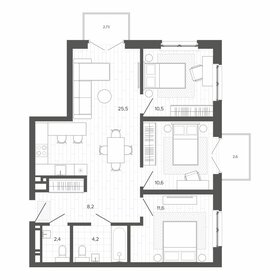 Квартира 75 м², 4-комнатная - изображение 1