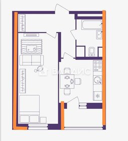 Квартира 37 м², 1-комнатная - изображение 1