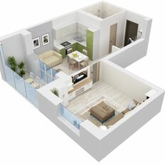 Квартира 40,5 м², 1-комнатная - изображение 4