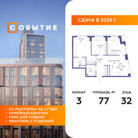 Квартира 77 м², 3-комнатная - изображение 1
