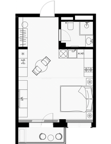 Квартира 35,9 м², студия - изображение 1