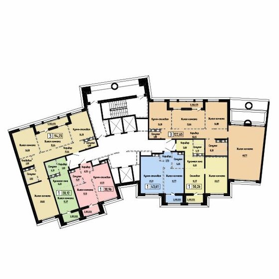 51,2 м², 2-комнатная квартира 7 399 000 ₽ - изображение 86
