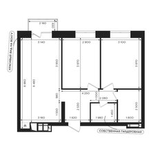 Квартира 58,8 м², 2-комнатная - изображение 2