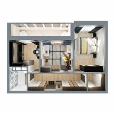 Квартира 56,5 м², 2-комнатная - изображение 2