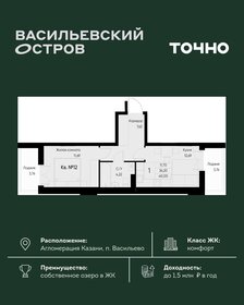 Квартира 40 м², 1-комнатная - изображение 1