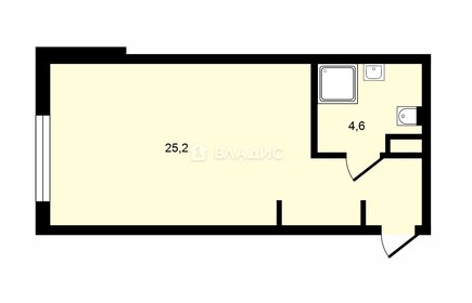 Квартира 29,8 м², студия - изображение 1
