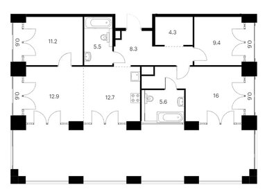 Квартира 101,8 м², 3-комнатная - изображение 1