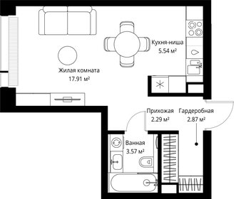 Квартира 32,2 м², студия - изображение 2