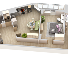 Квартира 84 м², 2-комнатная - изображение 2