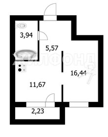 Квартира 37,2 м², студия - изображение 1