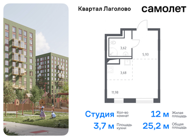 Квартира 25,2 м², студия - изображение 1