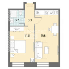 Квартира 41,3 м², 1-комнатная - изображение 1
