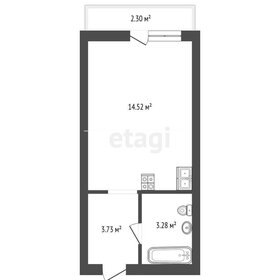 Квартира 21,5 м², студия - изображение 1