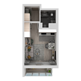 Квартира 22,7 м², студия - изображение 2