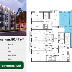 Квартира 80,5 м², 3-комнатная - изображение 2