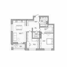 Квартира 117,9 м², 3-комнатная - изображение 2